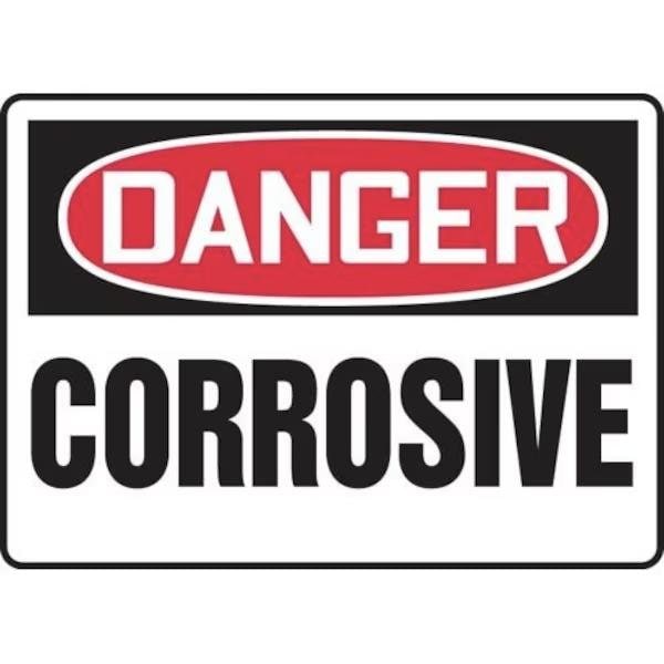 Accuform OSHA DANGER SAFETY SIGN CORROSIVE FRMCHL221VA FRMCHL221VA - main